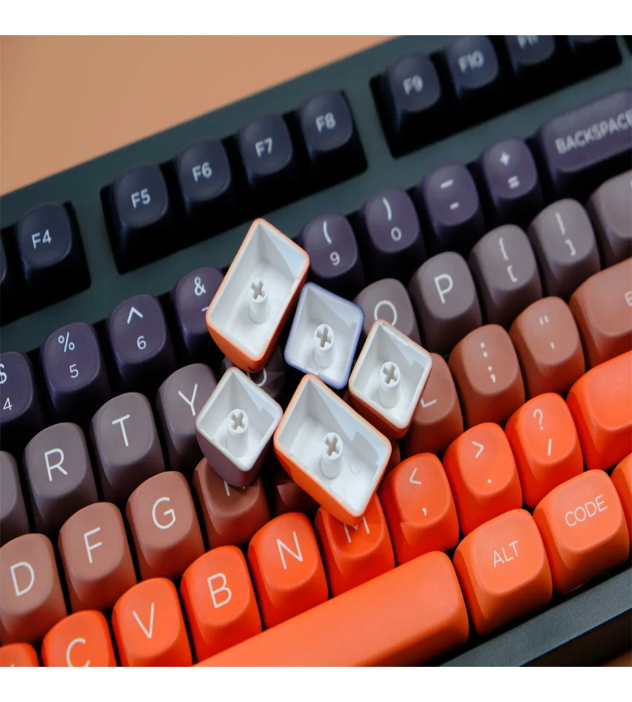 Keycap personality sublimation process suitable for a variety of mechanical keyboard keycap wooting126 key PBT material