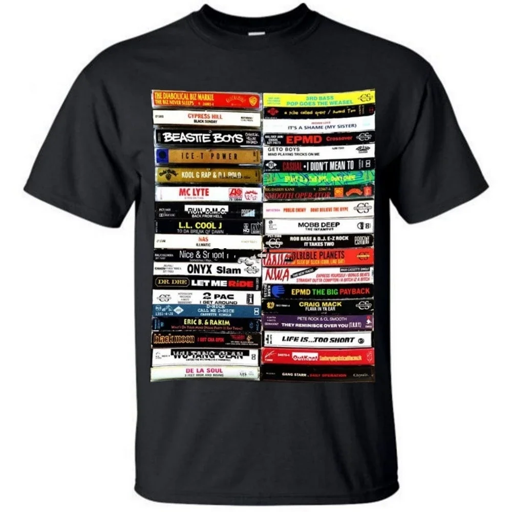 Golden Age Hip Hop Gangsta Rap 2Pac Nwa Ll Cool J Epmd Digable Planets Mc Lyte Biz Markie 80S 90S camiseta para hombre