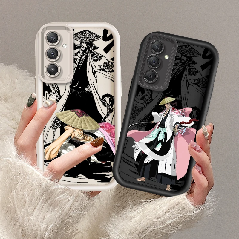 B-Bleach KKyoraku SShunsui For Samsung A73 A71 A54 A53 A52 A51 A33 A32 A21S A14 A13 A12 A03 A04 A05 5G Eye Ladder Cover