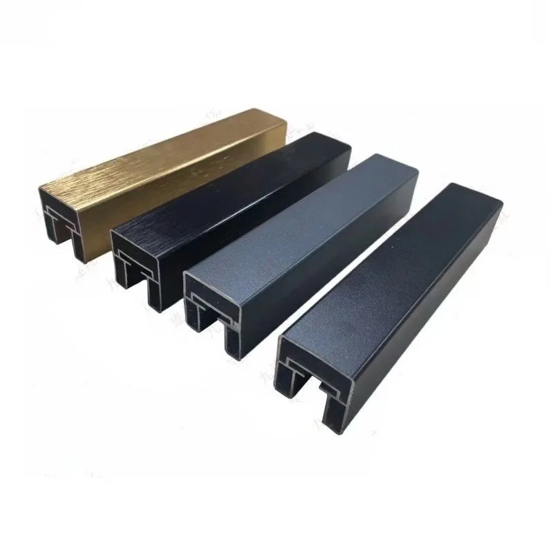 stair railing aluminum alloy 30 extremely narrow card slot handrails, villa guardrail accessories welding-free stair handrails