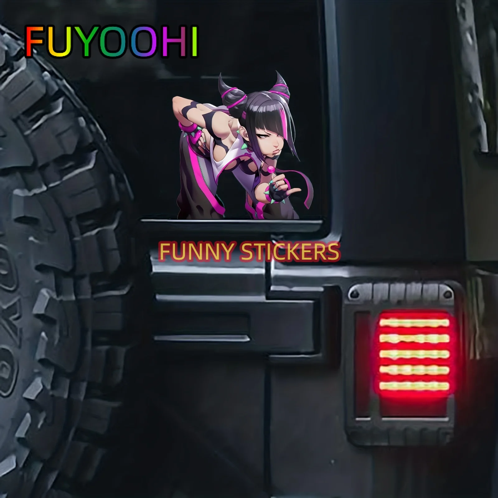 FUYOOHI Cute Fighting Girl Stickers, Perfect For Decorating Cars, Trucks, Notebooks And More