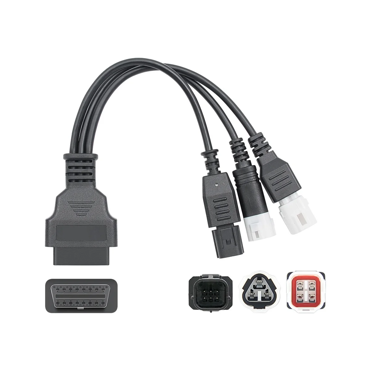 Für yamaha 3pin/4pin honda 6pin motorrad obd diagnose canbus stecker kabel obd2 3 in1 stecker kabel adapter