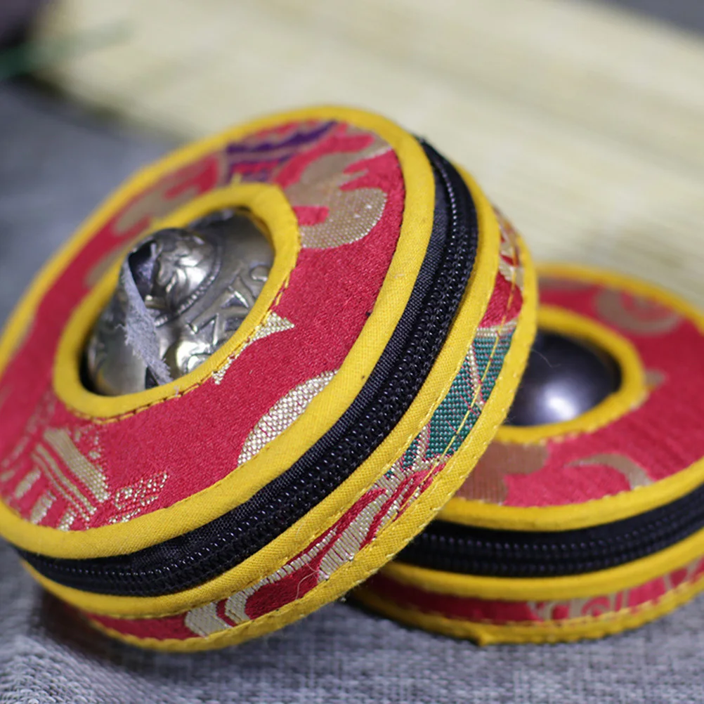 

Meditation Bell Bag Durable High Grade Material Smooth Surface Zipper Closure Travel Storage Bell Container