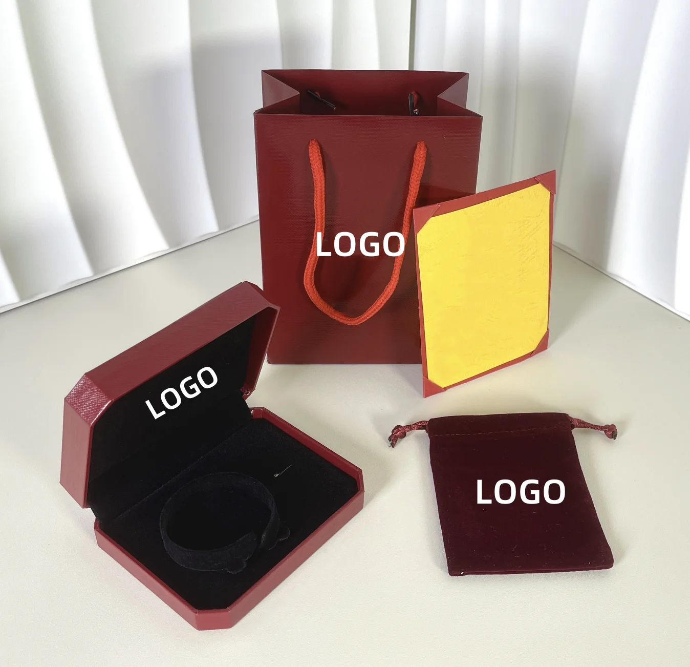 Luxury brand Octagonal Engagement Ring Box Wholesale Bracelet Pendant Jewelry Box Include Certificate and Velvet Bag