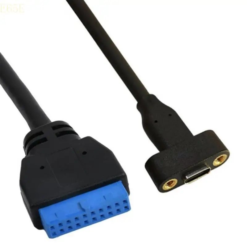 

E65E USB C Extension Cable Type C Женский до IDC20P Женский экстендерный кабель 5 Гбит / с данных