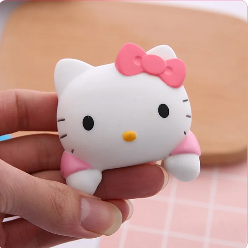 Hello Kitty 3D Light Switch Cover Adhesive Wall Sticker For Bedroom Room Decor Cute Cartoon Outlet Cover Protection