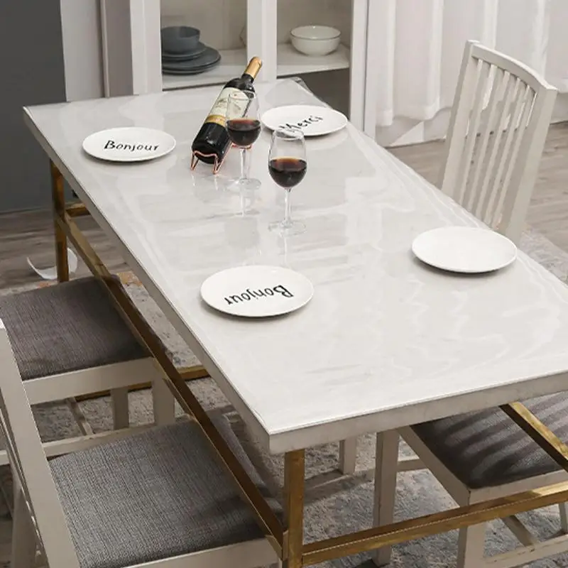 Table Mat Clear Protective Desk Mat Waterproof Nonslip PVC Table Cover Cuttable For Office Desks Coffee Tables Dining Tables