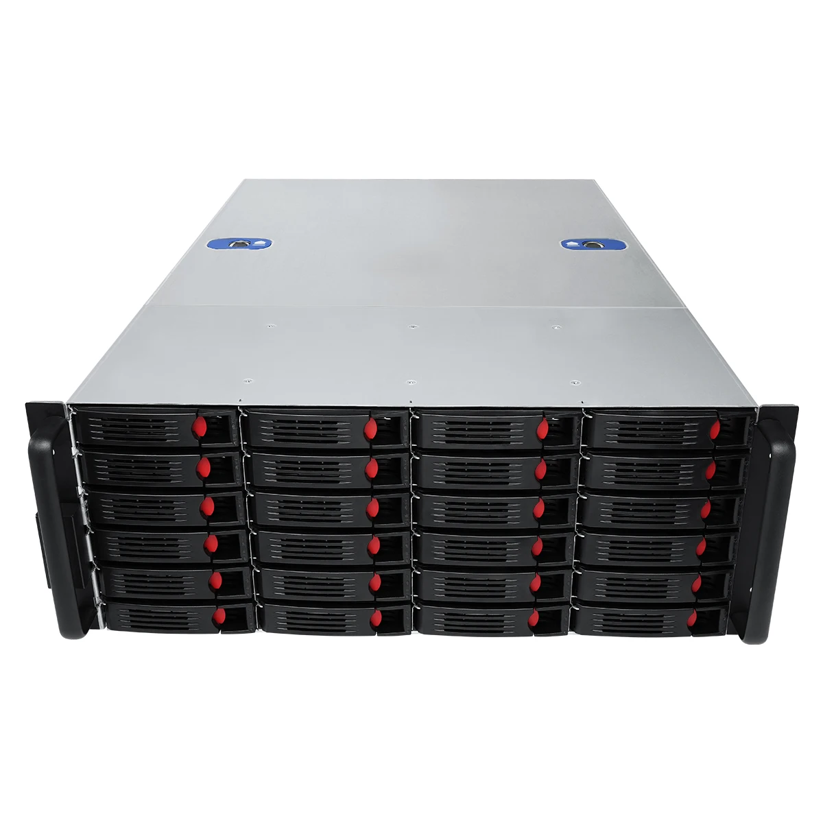 4U Storage Server Case 24-Bay Hot-Swap 3.5 SAS SATA Backplane High-Density Front Access Data Center