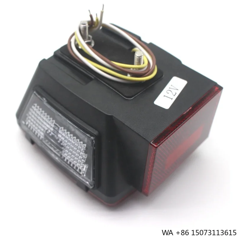 12V Square Submersible LED Trailer Light Left & Right Stop Tail Turn Signal for Truck