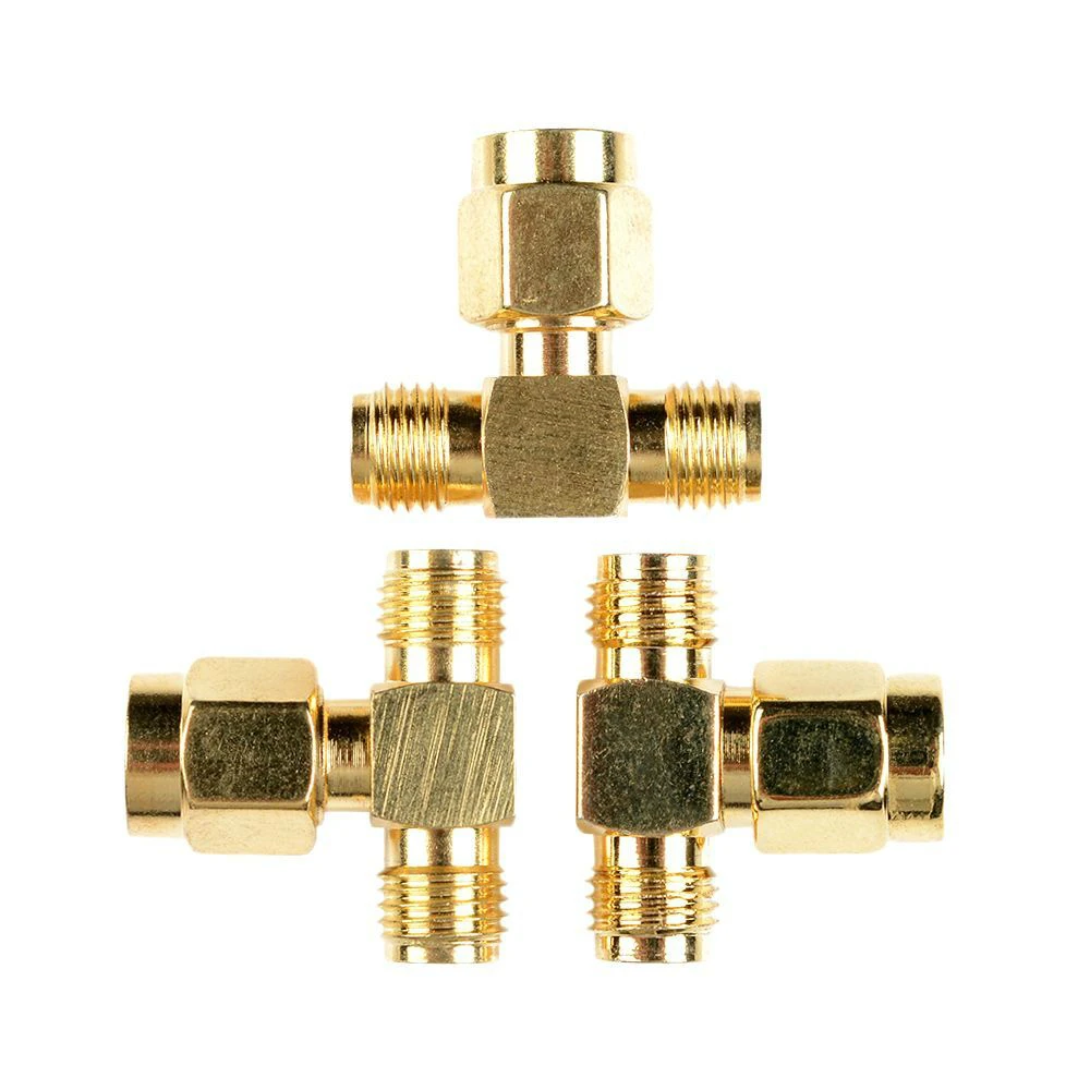 Sma Male Naar Twee Sma Vrouwelijke Triple T Rf Adapter Connector 3 Way Splitter
