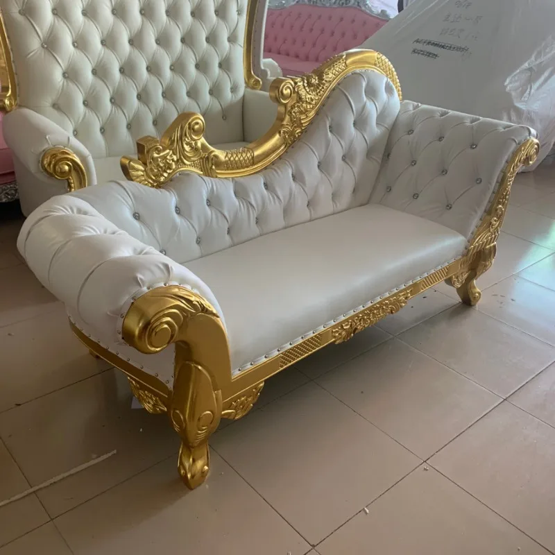 Factory direct sales of solid wood chaise longue, European chaise longue, chaise longue sofa, mermaid wedding chair