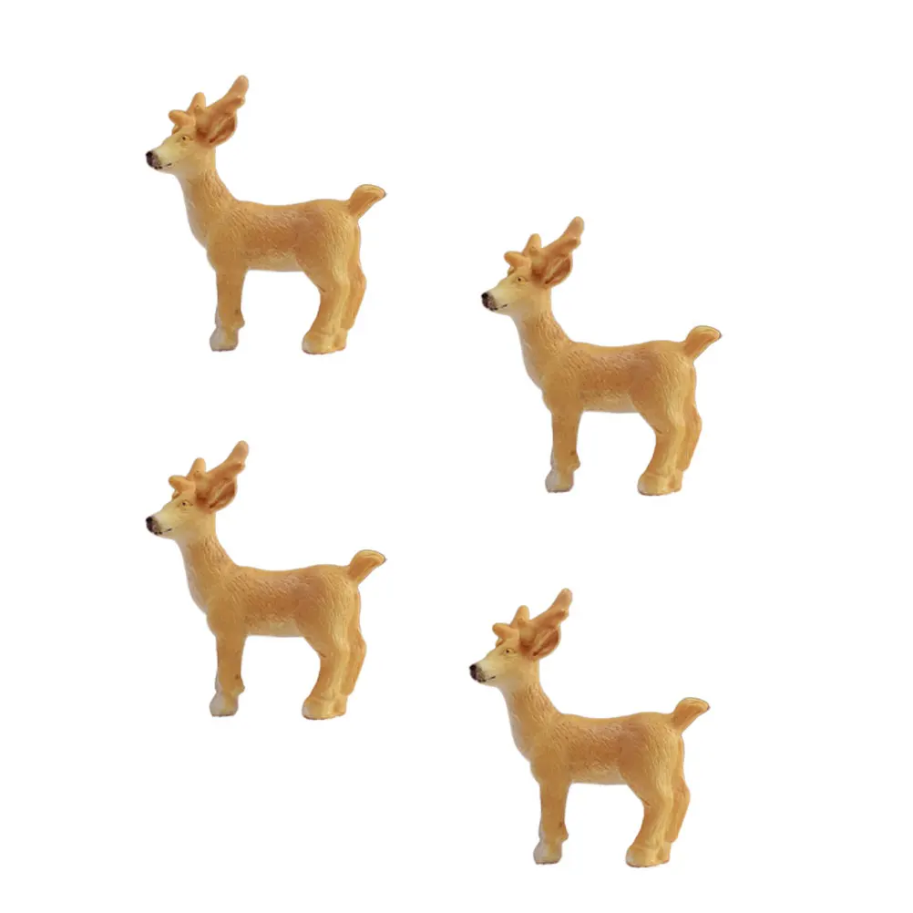 

5Pcs Elk Resin Decorations Christmas Ornaments Desktop Crafts for Home Living Room Office Holiday Resin Decoration