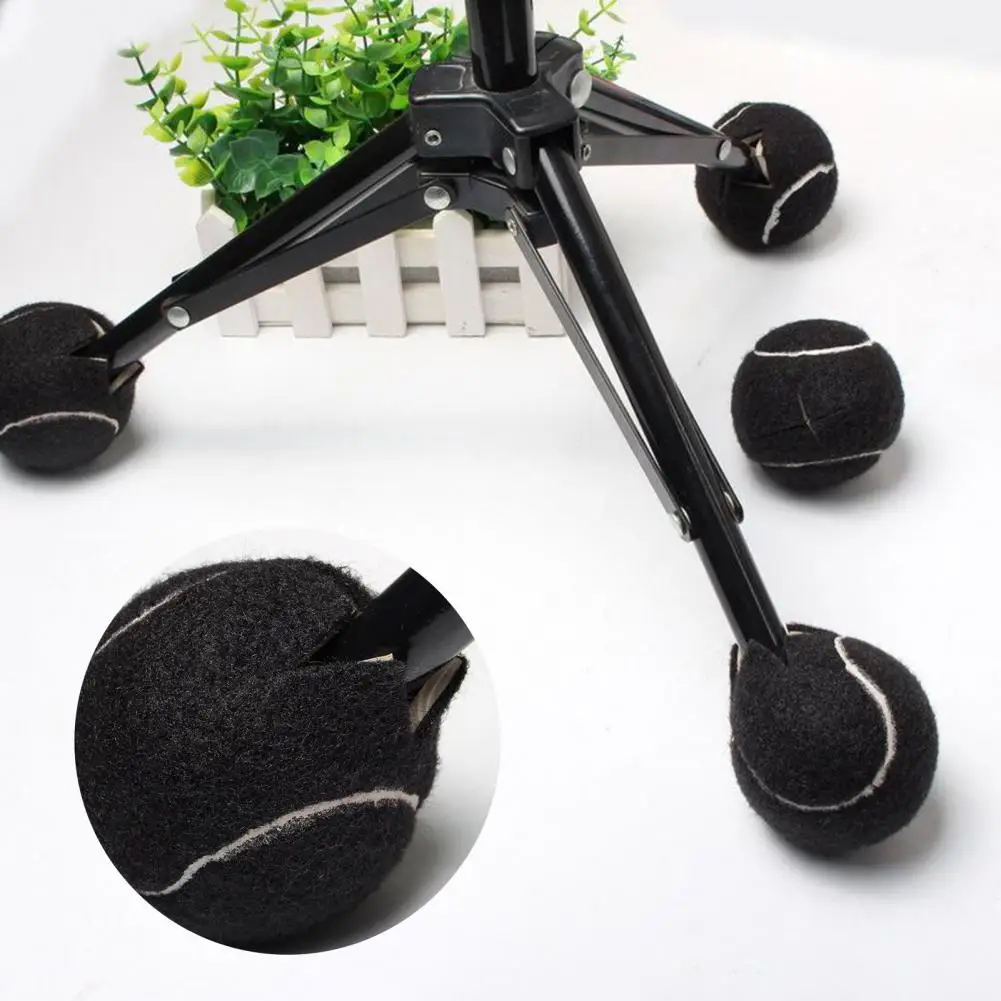 Fiber Rubber Furniture Pads 4 Pcs Pre-cut Walker Tennis Balls Premium Walker Accessories Furniture Leg Floor for Seniors