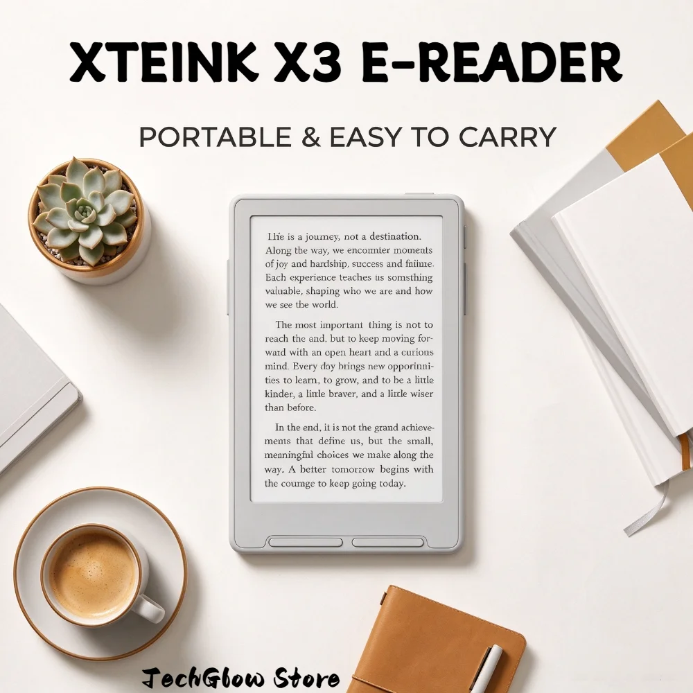 XTEINK X4 Classic/X3 – czytnik e-booków z ekranem dotykowym, lekki, z magnetycznym uchwytem, 4,3-calowy, ultracienki, przenośny czytnik e-booków, 16 GB. — zdjęcie produktu 2