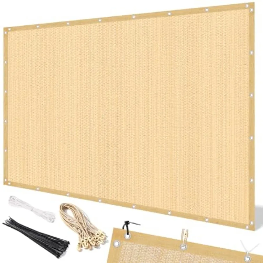

90% Sun Shade Cloth 12 x 16 FT Pergola Shade Cover Canopy with Grommets Sun Screen Fabric Tarp for Patio Outdoor Garden Backyar