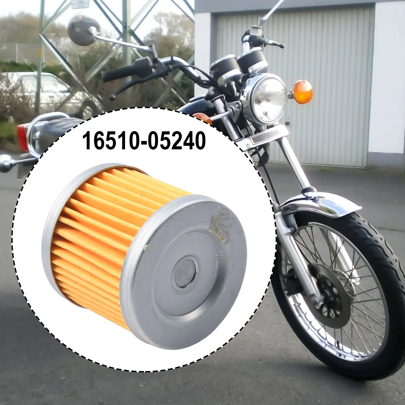 1pcs Yellow Engine Oil Filter For Suzuki AN125  AN150 VECSTAR CS125 DR125 DR125S 16510-05240 Motorcycle Accessories