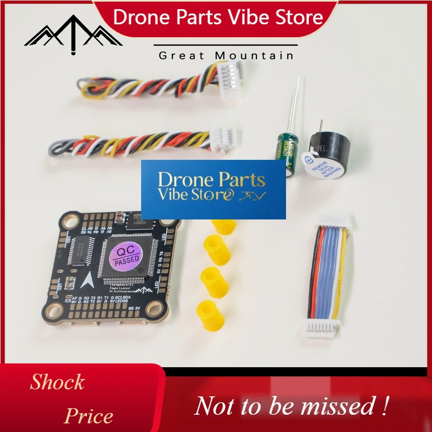 

DParts1Great Mountain At32 F435Vmt7 Drone With Domestic Main Control FPV Flying Machine 30mm Size Plastic Lipo Metal Accessories