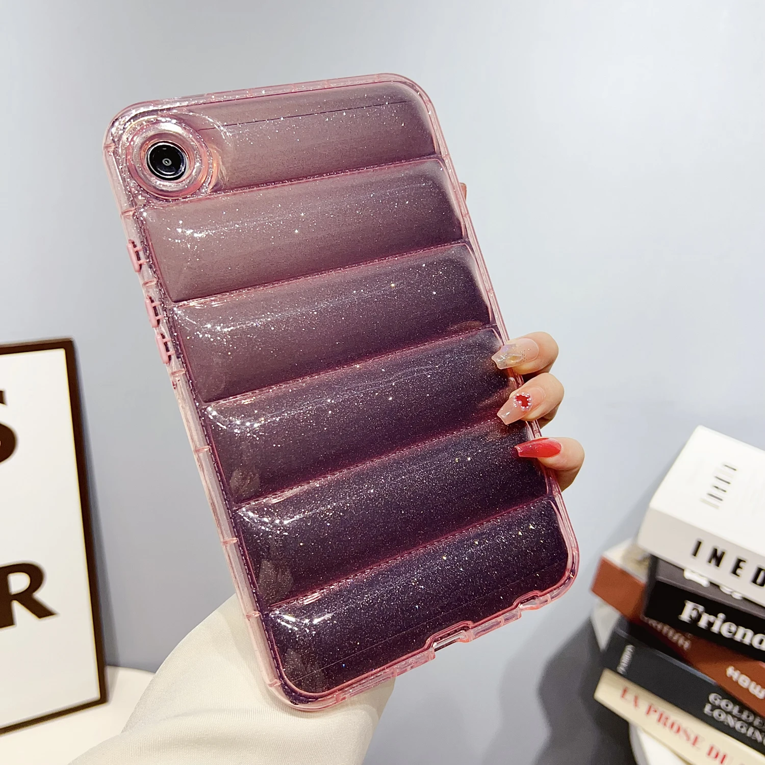 

Glittering Clear Tablet Case For Samsung Tab S10 S9 A9 Plus S8 S7 A8 A7 S6 Lite Cases Transparent Funda Soft Silicon Cover