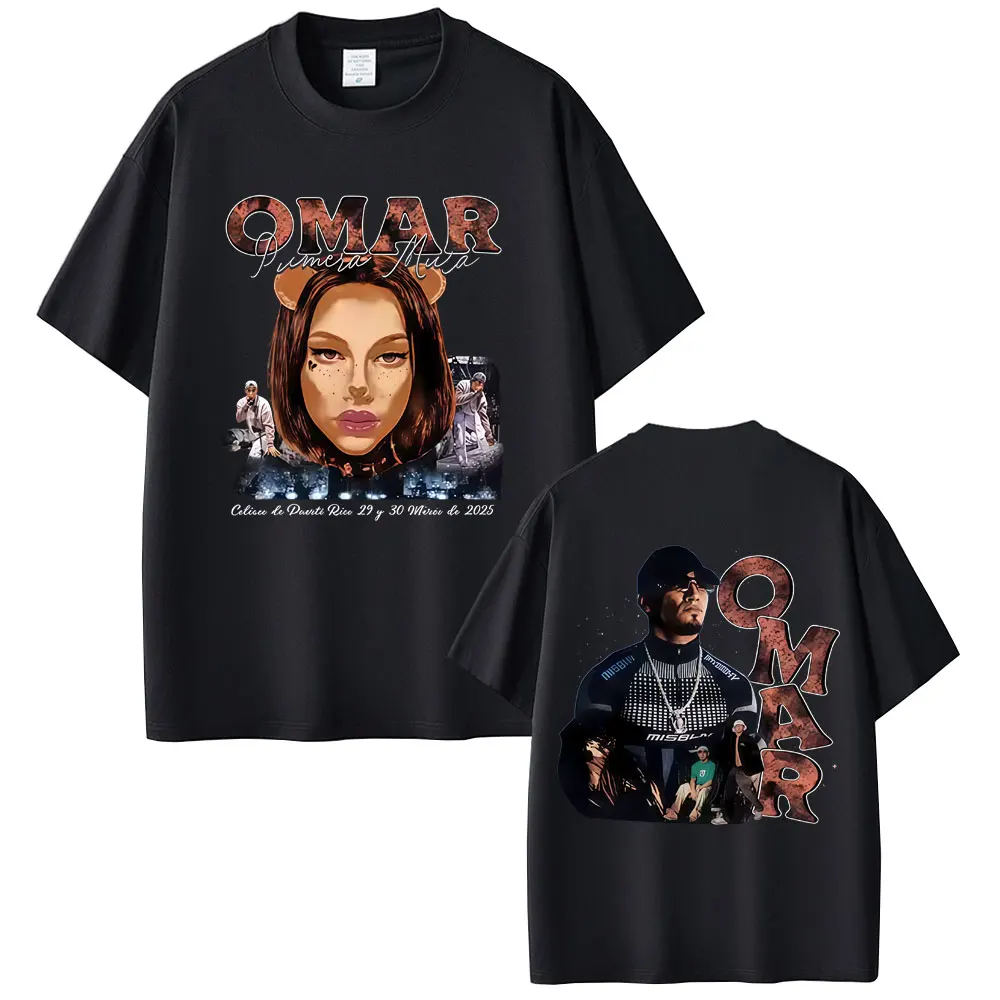 

Rapper Omar Courtz Primera Musa T Shirt Men Women Hip Hop Fashion Street Vintage T-shirt Men's Casual Cotton Crewneck T-shirts