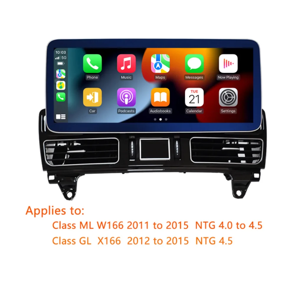 12.3” Android 13 Car Raido For Mercedes Benz GLML W166 X166 GL350 GL63 2012-2015 Carplay Multimedia Video Player Auto GPS