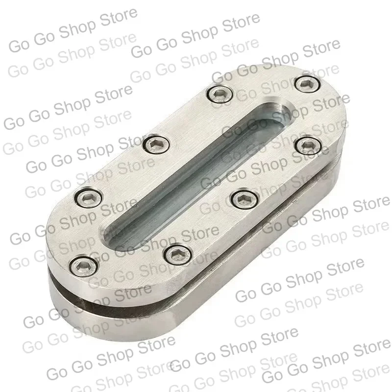 Wafer Clamped Elliptical Strip Sight Glass, 304 Stainless Steel / Carbon Steel Industrial Liquid Level Gauge Observation Glass