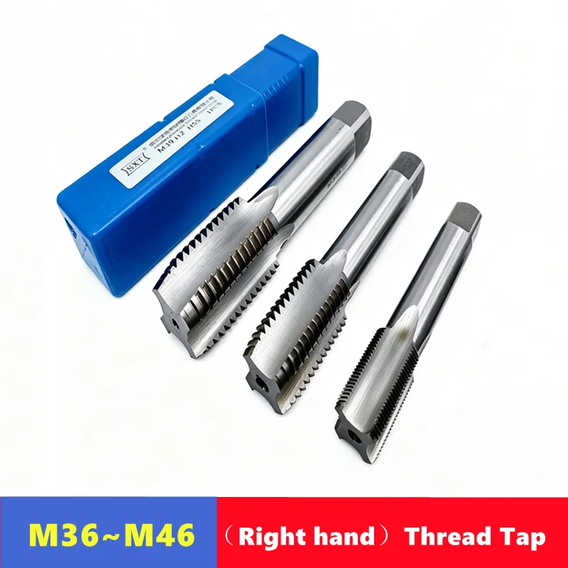 Machine tap M36 M38 M39 M40 M42 M45 M46 HSS right-hand straight groove , used for internal thread tapping tool in machine tools