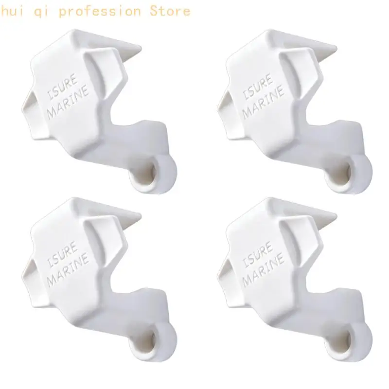 Hand Applied Boat Bumper Clip Set for Dock and Pontoon Marine Clamp 4 Piece for Tie-Up Mounting Tasks H8WE