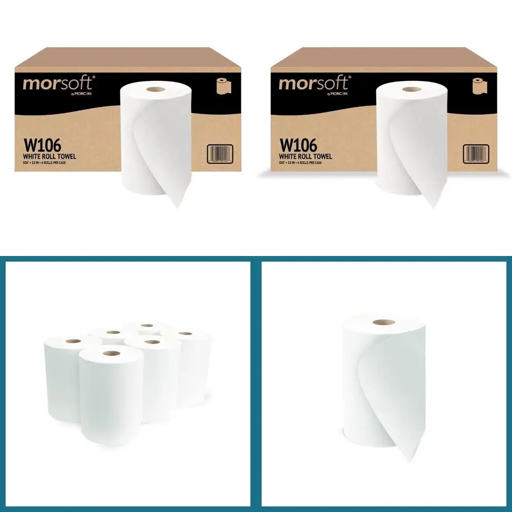 

Переработанные рулоны бумажных полотенец 10 дюймов, 100% переработанное волокно, 800 листов в рулоне, упаковка из 6 рулонов, подходят для использования в диспенсерах.