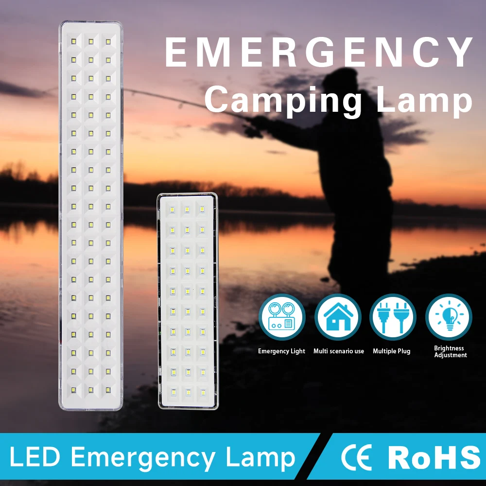 LED Emergency Light Portable Rechargeable Lantern For Home Camping Lantern Wall-Mounted Automatic Exit Lamp Indoor Worklight