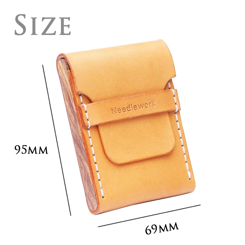 Portasigarette in legno di vacchetta di alta qualitร retrรฒ, legno massello ultrasottile a compressione, accessori per sigarette, regalo da uomo