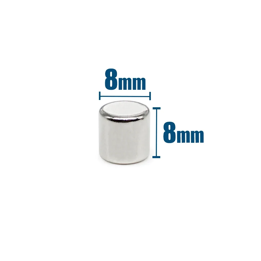 8x8mmRound magnets can be flexibly used for refrigerator attachment, office document fixing and DIY crafts 8x8mm