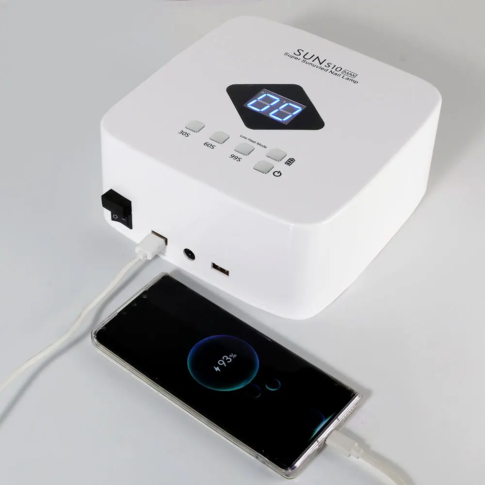 Professionelle 30-LED-UV-Nagellampe, wiederaufladbare UV-Gel-polierte Lampe mit automatischem Sensor und Timer, Nagelgel-UV-Lampenausrüstung