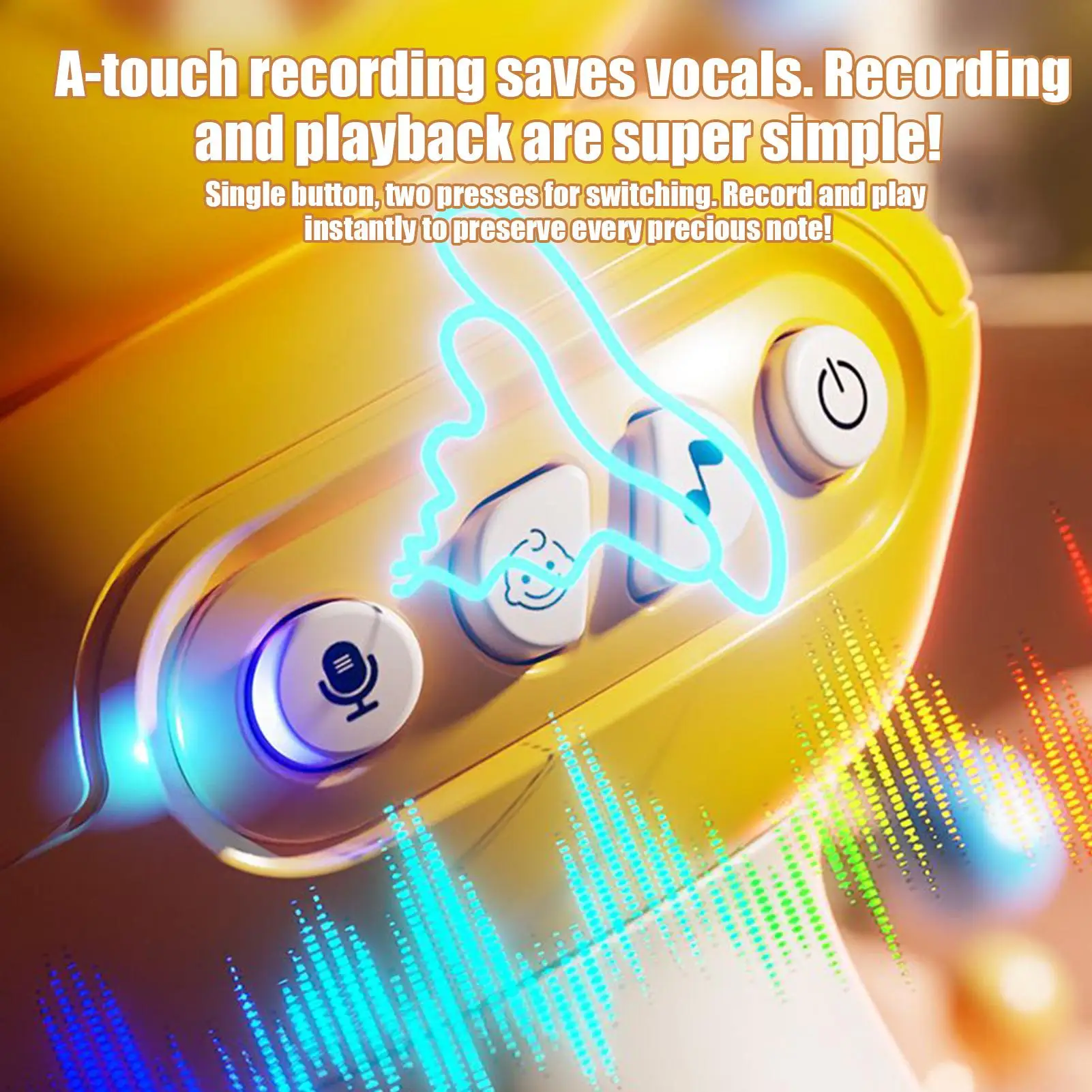 

Microphone For Kids Microphone Speaker Kids Voice Changer Toy Voice Changing Singing Device With Recording Function For 3 Years
