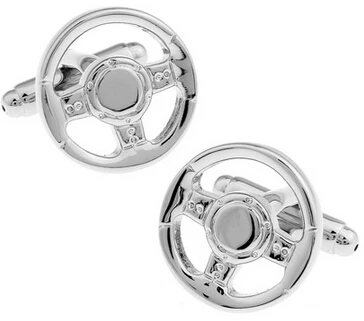 

New Arrival High Quality Gifts For Men Designer Cuff Links Copper Material Steering Wheelr Design CuffLinks