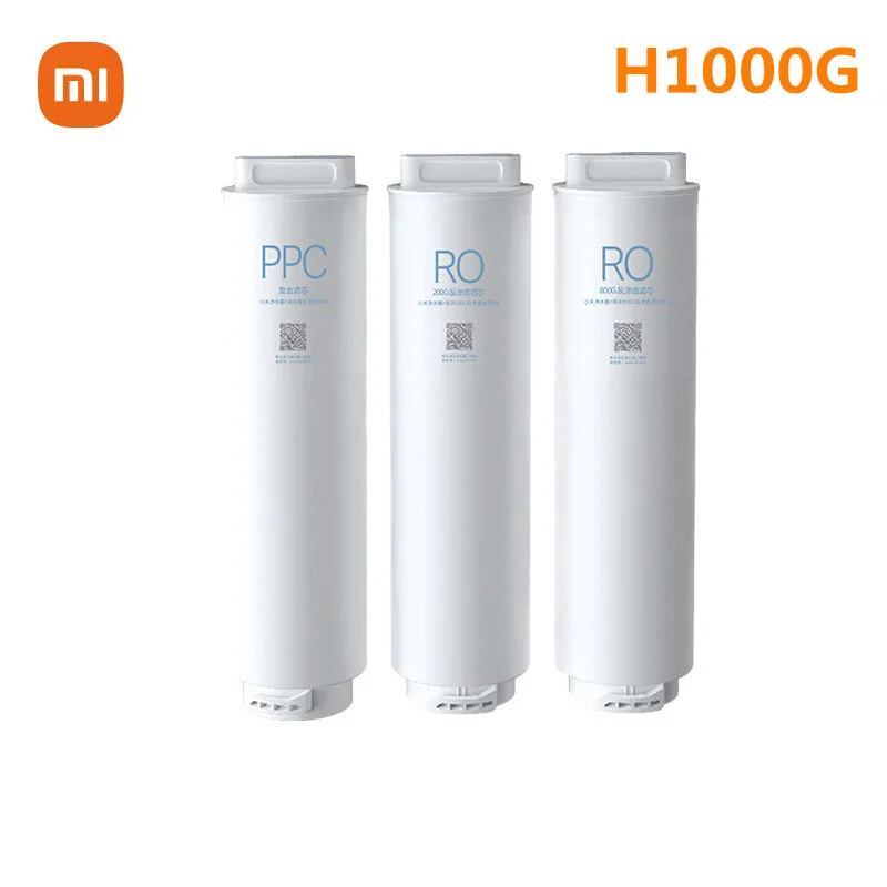 Original Xiaomi Water Purifier H1000G PPC Composite/RO Reverse Osmosis Filter Element Replacements Parts Accessories