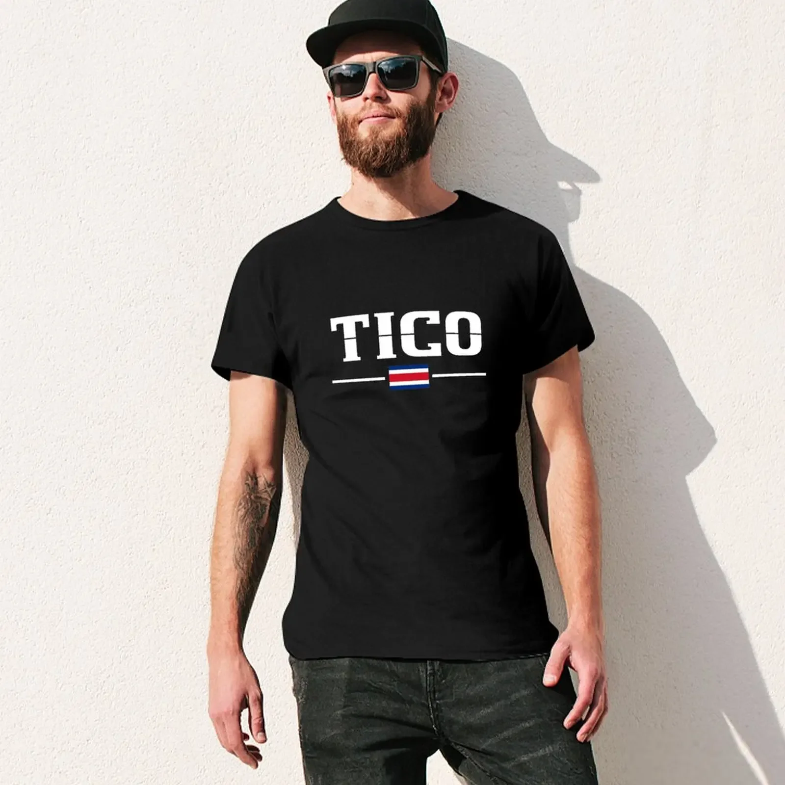 Tico. Costa Rica T-Shirt tees sports fans blacks workout shirts for men oversized quick drying kawaii clothes sweat shirts, men