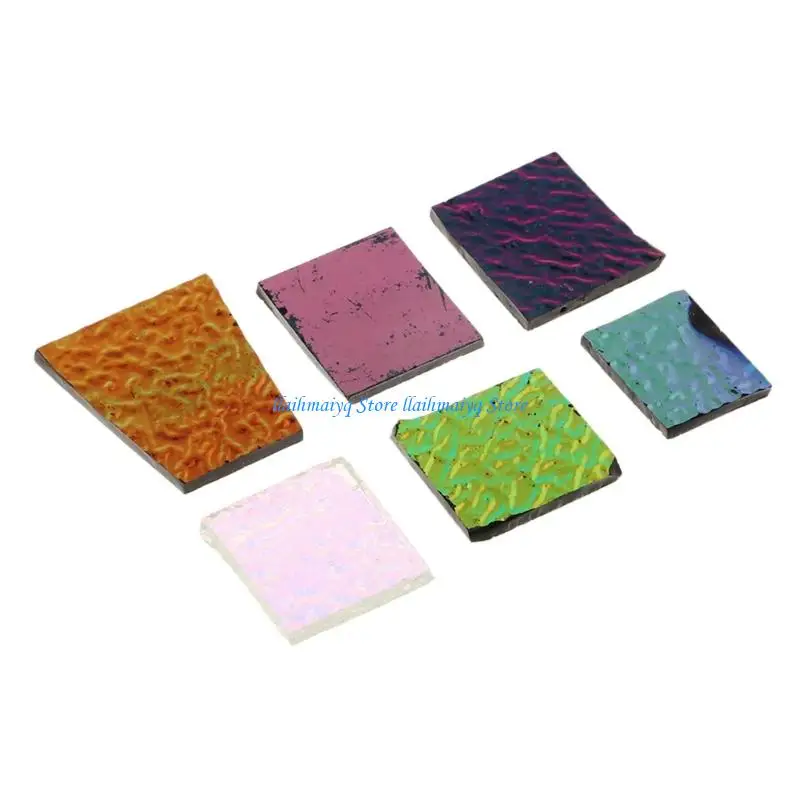 573B Bright Dichroic Glass Shards 28g Accesories Suitable For Crafting Unique Jewelry Pieces And Enhancing Art Projects