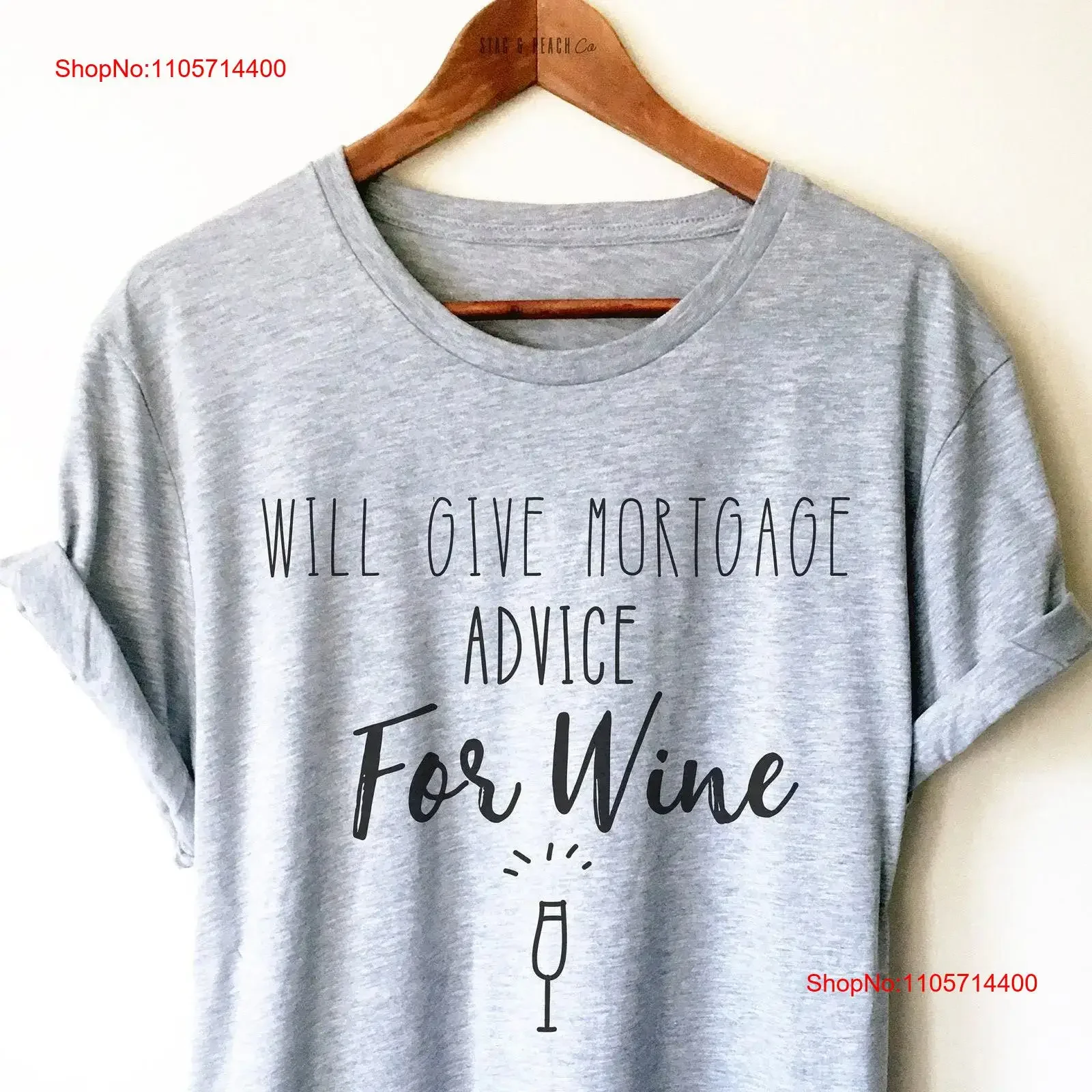 Will Give Mortgage Advice For Wine T Shirt Funny Officer Lender Broker Real Estate vintage Washed homme fashion Casual