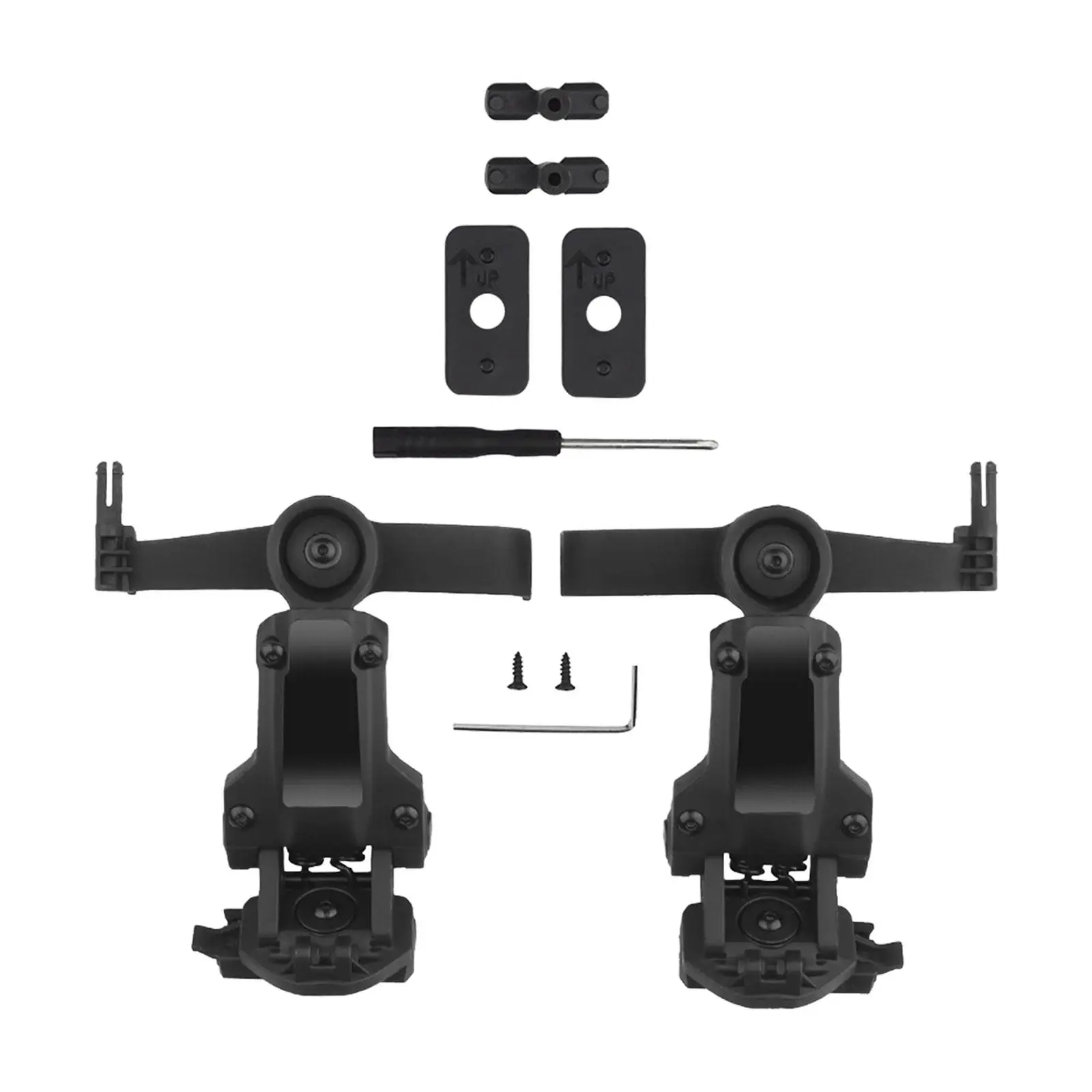 Rotation Helmet Rail Adapter Supplies Easily Install Stable Performance Direct Replaces Accessory for Comtac 3 Tactical Headset