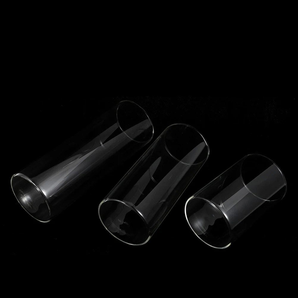 

3Pcs Glass Cylinder Holders Desktop Pillar Cup Decorative Centerpieces for Home Party Wedding