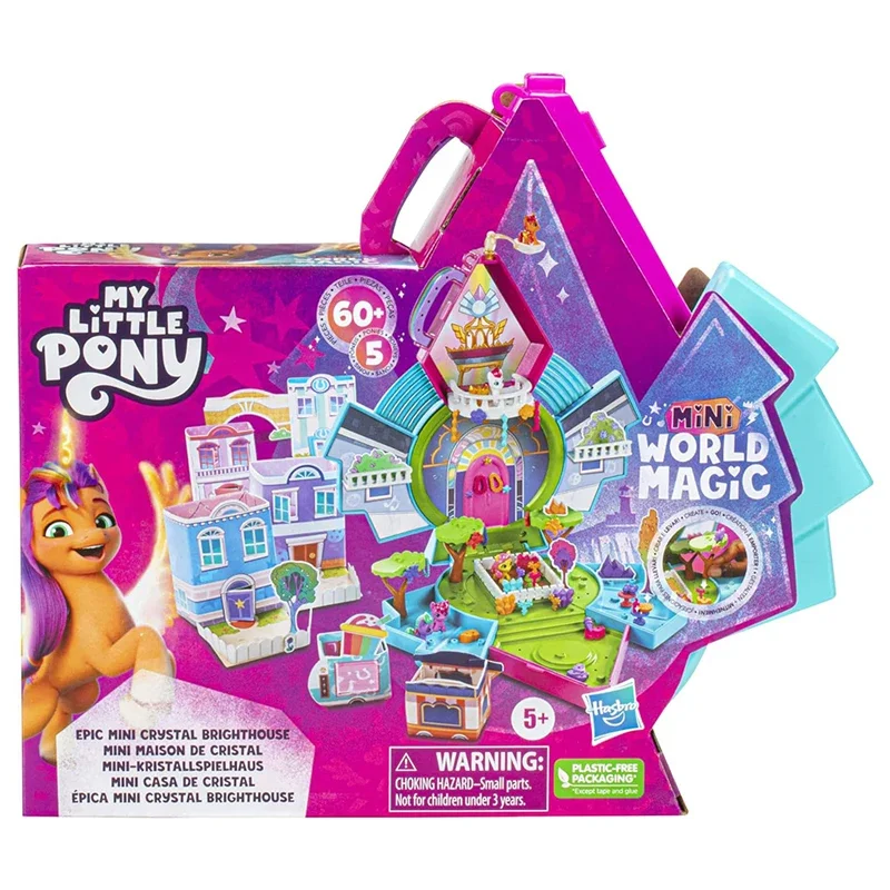 Hasbro Genuine My Little Pony Series Movie World Magic Mini Treasure Box Deluxe Set Girls Birthday Christmas Gift Collection