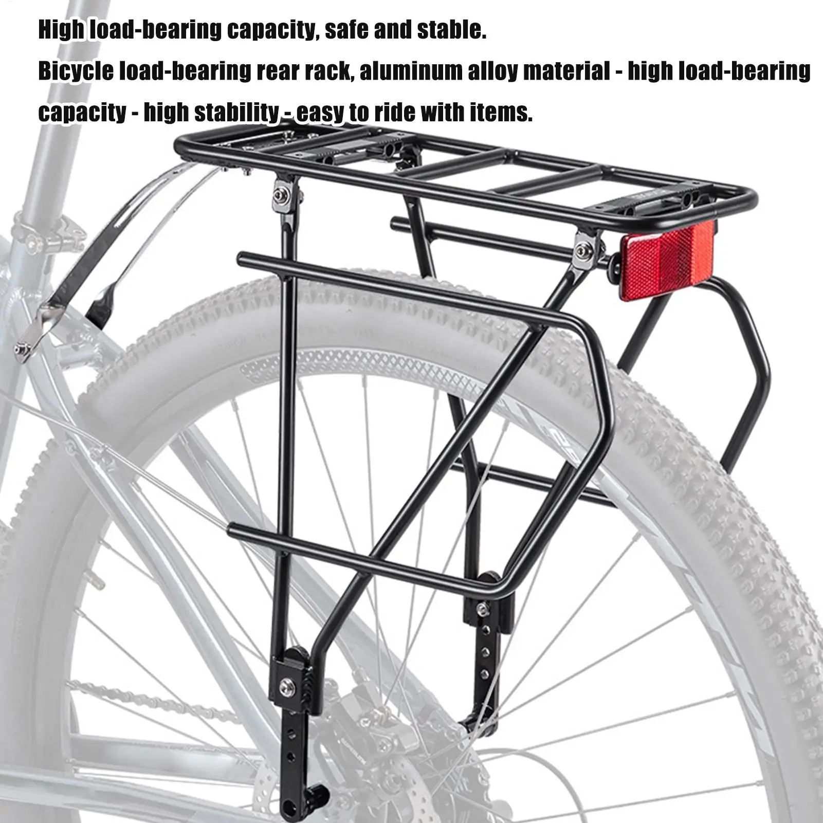 

Bicycle Luggage Carrier Cargo Rear Rack Shelf Cycling Bag Stand Holder Rear Bike Rack Telescopic Bike Rack Rear Cargo Carrier