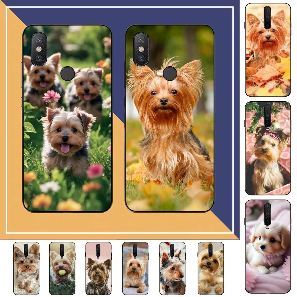 Coque de téléphone Yorkshire Terrier Dog pour Redmi, Note 4, X, 5, A, 6, 7, 8 T, 9, 9S, 10, 11, 11S, 11Epro, Casque M3 Pro