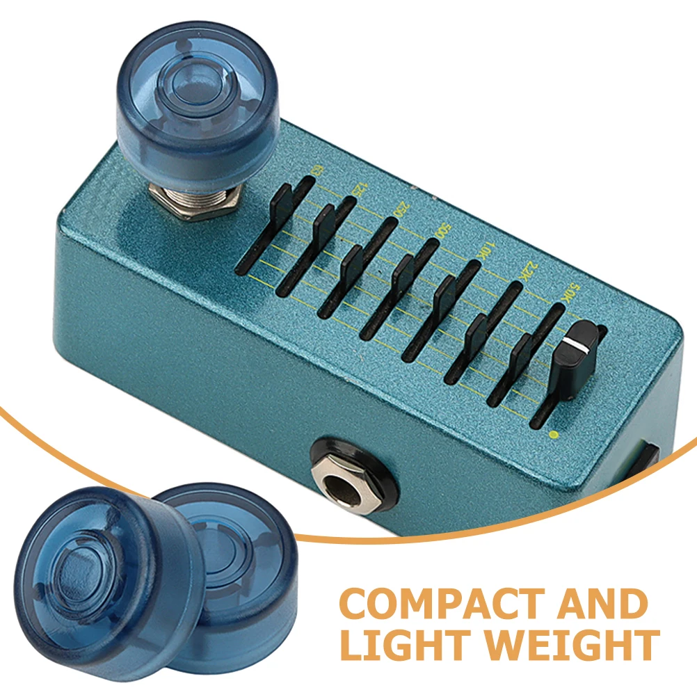 

2Pcs Lake Guitar Effect Pedal Buttons Durable Plastic Guitar Effect Caps Plastic Footswitch Topper Caps Accessories