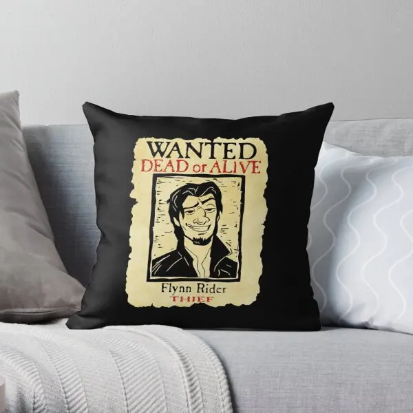 

Wanted Flynn Rider Broken Nose Triblend Printing Throw Pillow Cover Home Hotel Case Decorative Pillows not include One Side