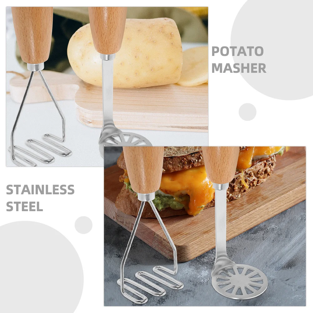 

Premium Potato Masher for Kitchen Stainless Steel Potatoes Mashing Tool Reusable Vegetable and Fruit Grinding Equipment