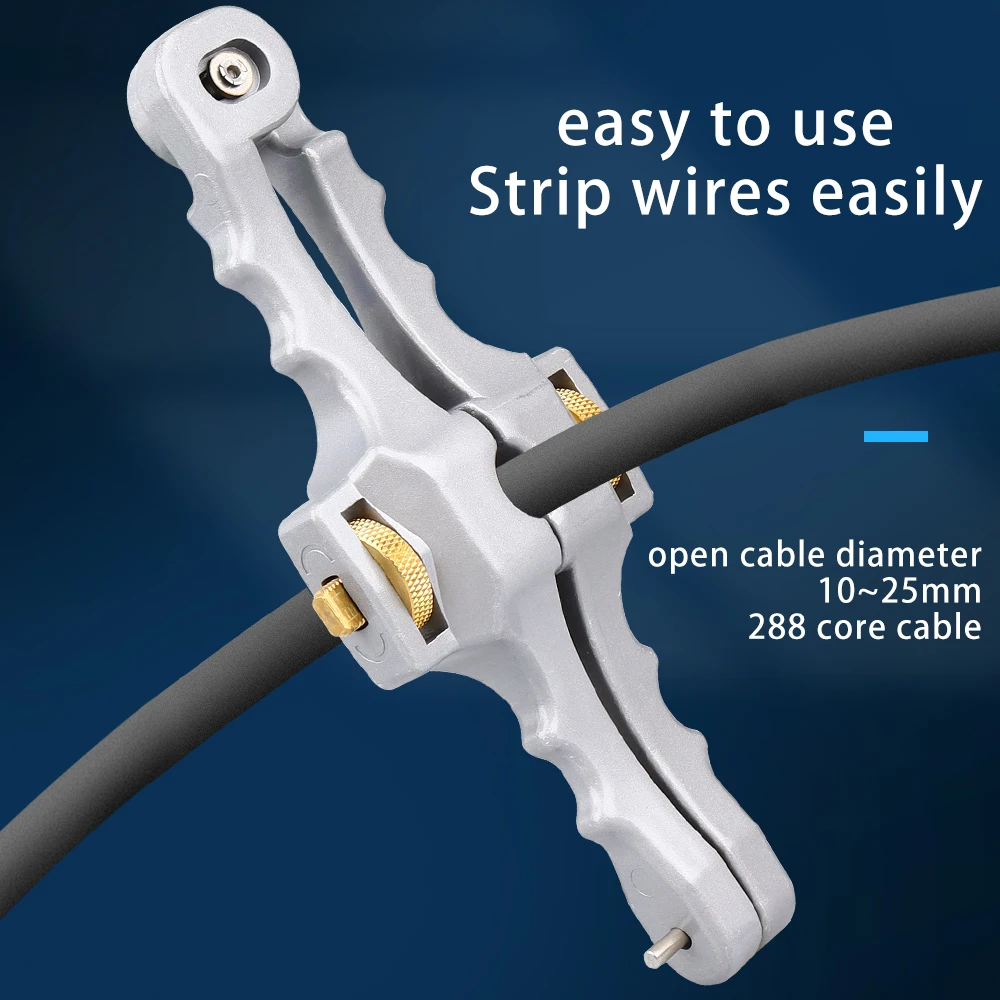 FASO SI-01 Fiber Optic Cutter Longitudinal Cable Opening Knife Transverse Stripper Fiber Optic Open Skylight Kroken Cable Knife