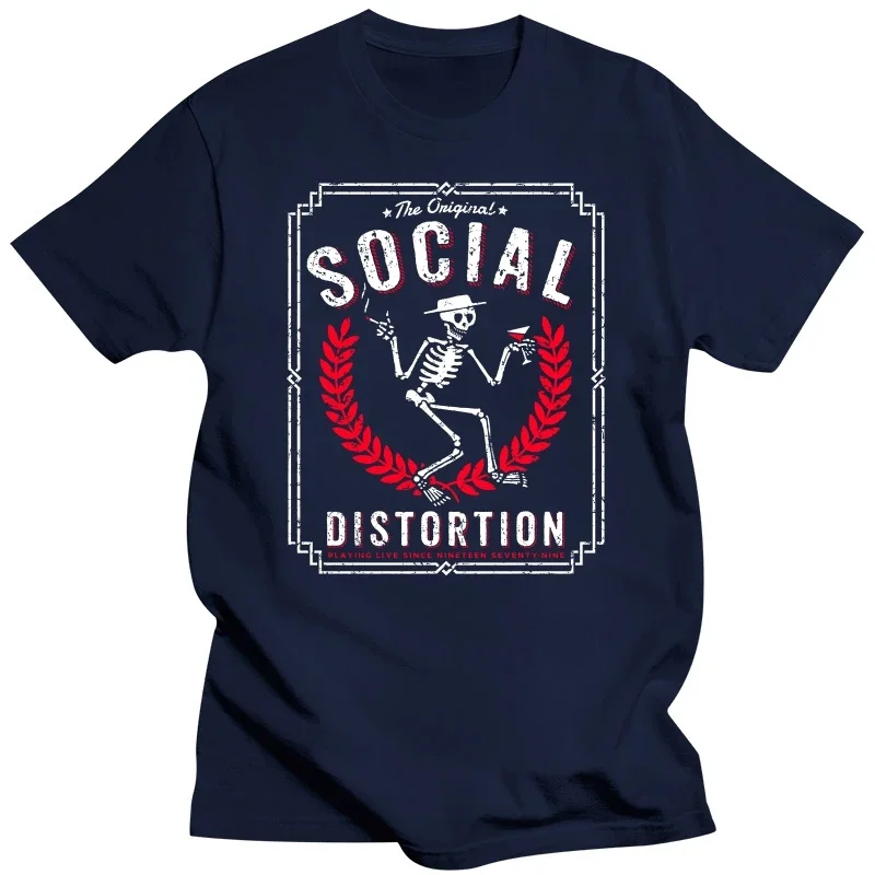 SOCIAL DISTORTION PUNK ROCK BAND  MENS T-SHIRT BLACK