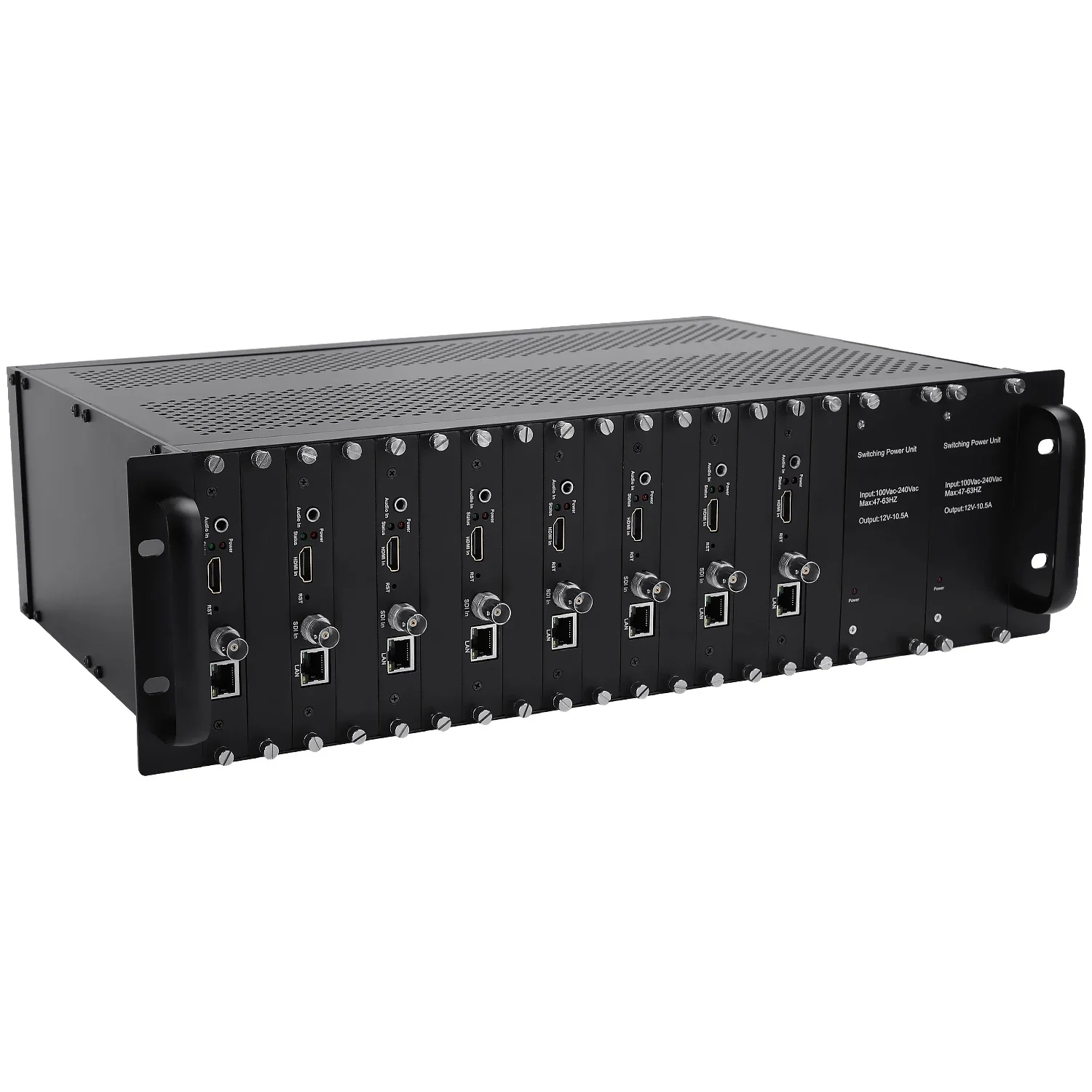 3U 8 Channels H.265 HEVC H.264 AVC 4k HD HDMI SDI To IP Video Stream Encoder RTMP SRT Live Streaming Streamer Encoder