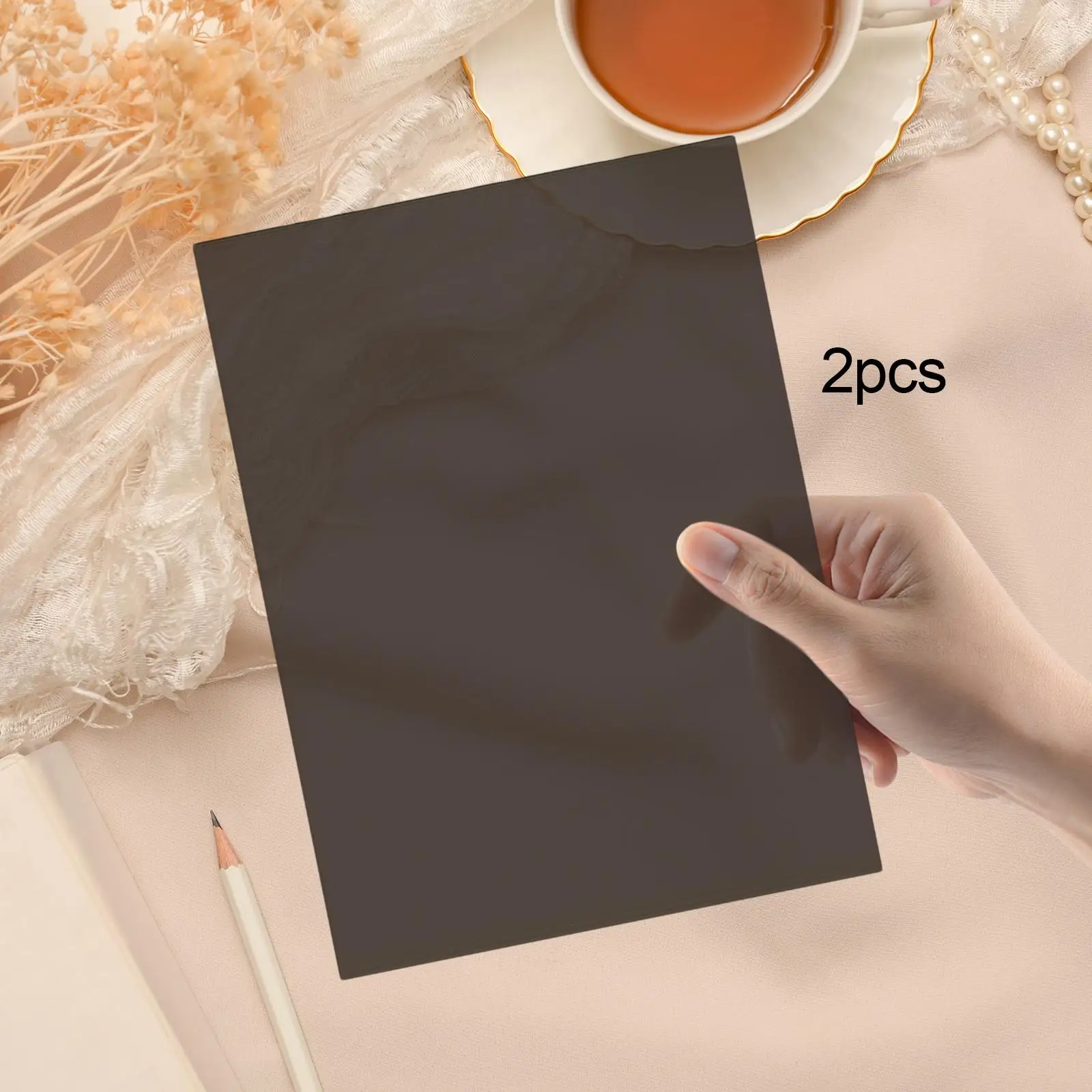 2Pcs PVC Translucent Sheet, DIY Stencil Art Sheet, Pet Stencil Material, Clear Sheet, PVC Sheet for Cutting, Machine Crafts